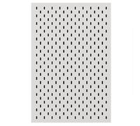Heavy-Duty White Pegboard Panels with 5 Hooks - Stainless Steel Organizer for Tools, Plants, Kitchen Accessories - Durable Wall Storage Solution (50x80cm)