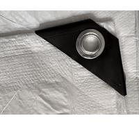 Heavy Duty White Tarpaulin Waterproof Cover with Reinforced Rope Hem Multi-Purpose Tarp for Outdoor Furniture, Logs, Camping Groundsheet, Tent Cover, All-Weather Protection (white,3m x 4m)