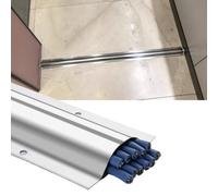 Heavy Duty Wire Concealer Floor 2 3 4 Inch, 3.3ft Ultra-Thin Cord Cover Raceway Management Kit for Home Office Kitchen Desk Tv, Silver Metal Cable Trunking(4pc,100mm (3 8/9''))
