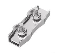 Heavy Duty Wire Rope Cable Clamp 304 Stainless Steel M8 for m10 Double Head Rigging Ropes for Clothesline Tensioner Temporary Fences for winch Ropes(M8)