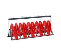 Heavy-Duty Wire Spool Rack Dispenser for Electrical Cable Pulling, 4 Reel Capacity Wire Holder
