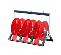 Heavy-Duty Wire Spool Rack, Floor-Standing Cable Dispenser nizer, Versatile Soft Rope Holder for Hoses, Cables, Wires & Paracord (38x51x28cm)