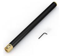 Heavy Duty Wood Turning Hollowing Tool, High Hardness Alloy Steel Bar with Replaceable Carbide Tip, Anti-Vibration System for Lathe Work, Suitable for CNC and Manual Lathes, 580mm Reach(Square handle)