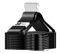 Heavy Duty Wooden Coat Hangers - Premium Quality with Smooth Finish, Space-Saving Design, 30 Pack for Optimal Organization