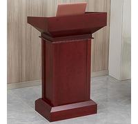 Heavy Duty Wooden Podium Stand - Versatile Lectern Pulpit Desk with Storage Shelves for Classrooms Offices Auditoriums & Reception Areas - Professional Hostess Stand