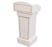 Heavy-Duty Wooden Podium with Drawer - Spacious Pulpit for Churches Ideal for Worship Conferences Public Speaking & Events - Sturdy Design for Professionals