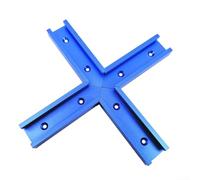 Heavy Duty Woodworking Chute with T Track Intersection Slot for Reliable Performance in Projects (Blue)