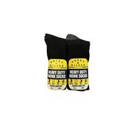Heavy Duty Work Socks 6 Pairs Berry & Wilson Black UK 6-12