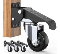 Heavy Duty Workbench Casters 75mm Retractable Castors with Lifting and Lowering Function 360° Rotation Ideal for Workbenches or Other Equipment Maximum Load of 500 kg