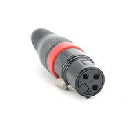 Heavy duty XLR 3pin female plug for microphone and mixer sound connection