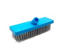 Heavy Duty Yard Wire Broom, Roof Scraper Moss Removal with Extendable Pole Brush Outdoor Broom Deck Scrubber Moss Remover Tool for Cleaning Moss Weed Garden Patio Pool (20cm Brush Wires no Handle)