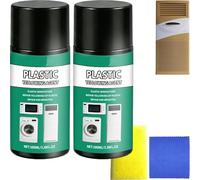 Heavy Duty Yellow Stain Remover, Powerful Plastic Yellowing Restorer for Air Conditioner Toilet Seat Home Appliances, All Purpose Cleaner for Plastic Surfaces, Restores Whiteness Shine (2Pcs)