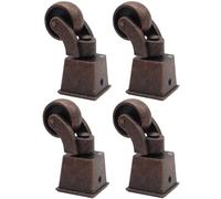 Heavy Duty Zinc Alloy Stem Casters 4-Pack - 360° Swivel Wheels for Furniture Cabinets Trolleys & Trunks - Universal Stem Design for Easy Mobility