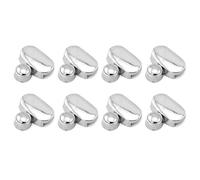 Heavy-Duty Zinc Alloys Looking Glass Clamp Rustproof Adjustable Bracket for Bathroom Glass Panel Wall Mounting Mounting Brackets
