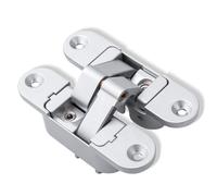 Heavy Duty Zincs Alloy Invisible Muted Door Hinges Adjustable Butt Hinge 180 Degree Swing Concealed Hinge Enduring Space Saving