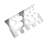 Heavy Dutys Steel Thread Measuring Instrument Thread Gauge with Clear Scale for M 18 Fastener Analysis Measurements Steel Thread Pitches Gauge