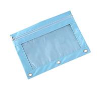 Heavy Dutys Three Rings B5 File Organizers Clear PVC with Oxford Edges Waterproof Protections for Documents Notebooks Waterproof File Organizers