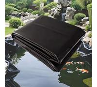 Heavy Duy Black Polyhene Pond Liner0.1m hick Waerproof arp for Fish & Koi Foldable Damp Proof Shee (7x8m / 23x26.2f)