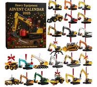 Heavy Equipment Advent Calendar 2025 · 24 Die-cast Machines, Little Machine Ornaments Christmas Advent Calendar 2025 from Excavators and Bulldozers to Dump Trucks and Cranes