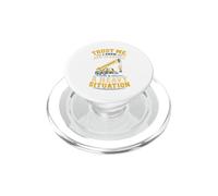 Heavy Equipment Funny Crane Operator PopSockets PopGrip for MagSafe