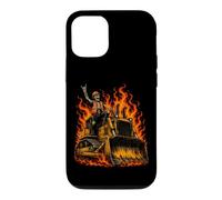 Heavy Equipment Operator Bulldozer Halloween Skeleton Case for iPhone 12/12 Pro