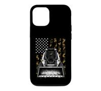 Heavy Equipment Operator Bulldozer Patriotic American Flag Case for iPhone 12/12 Pro