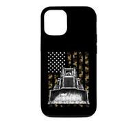Heavy Equipment Operator Bulldozer Patriotic American Flag Case for iPhone 12/12 Pro