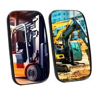 Heavy Equipment Truck Mirrors, Excavator, Forklifts Rearview Mirrors, Tractor, Plow, Dump truck, Lorry, Loader Rear or Side View Reversing Mirrors 1Pcs (5.3"x9")