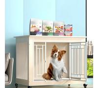 Heavy Family Style Dog Pet House, TV Station, Indoor Furniture Style Dog House Cage, Family Dog House Cage