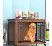 Heavy Family Style Dog Pet House, TV Station, Indoor Furniture Style Dog House Cage, Family Metal Dog House Cage