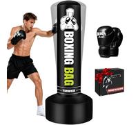 Heavy Freestanding Punching Bag for Adults, 70'' Standing Punching Bag Heavy Bag with Boxing Gloves, Women Men Boxing Training Equipment Kickboxing Bags for Beginners Training MMA Fitness Home Gym