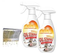 Heavy Grease Cleaner with Mild Formula Quick Decomposition, Kitchen Oil Cleaner, Heavy-Duty Kitchen Foaming Degreaser, Multipurpose Oil Stain Remover Spray for Oven, Gas Stove, Cabinets, Grill (2)