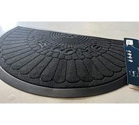 Heavy Half Moon Rubber Edged Door Mats 45cm x 75cm