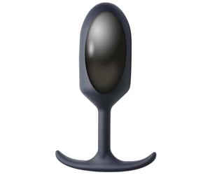 Heavy Hitter Weighted Anal Plug - XL Black