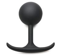 HEAVY HITTERS Premium Silicone Weighted Anal Plug for Men Women & Couples. Long Wear Comfort Butt Plug Sex Toy. Weighted Core with Slim Neck and Base. 2.2 Inches Diameter, Black, X-Large.