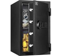 Heavy Home Fireproof Safe Box - 51L Combination Digital Safes, Sturdy Steel Security Safe with Keypad Lock for Home Office Business Use