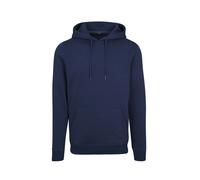 Build Your Brand Heavy Hoodie Blue M Men