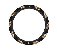 Heavy Industry Frog Printed Steering Wheel Cover Elastic Stretch Car Wheel Wrap Breathable Non-Slip Steering Wheel Protector for Car Truck SUV