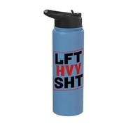 Heavy Lifter: Minimal Words, Maximum Weights Stainless Steel Insulated Water Bottle
