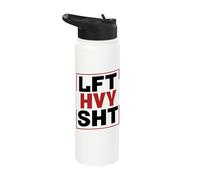 Heavy Lifter: Minimal Words, Maximum Weights Stainless Steel Insulated Water Bottle