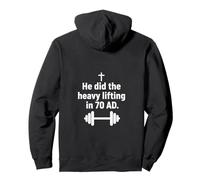 Heavy Lifting Christian Faith Strength Training Pullover Hoodie