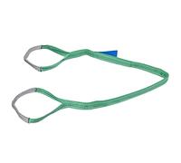 Heavy Lifting Straps, 2T Flat Lifting Slings and Straps High Strength Polyester Crane Straps with Green Coded Load Rating for Shipyard, Machinery, Electric Power, Engineering (4m)