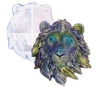 Heavy Lion Head Wall Hanging Silicone Resin Mold Male Lion Head Shaped Epoxy Silicone Casting Mold Articles Ornaments for Wall Door Decor Office Living Room Garden, 3D DIY Home Display Crafts
