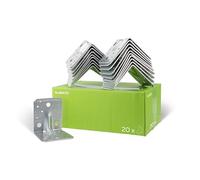 Heavy Load Angle Connector with Corrugation 100 x 100 x 90 mm / 25 STK. Oberflaeche: sendzimirverzinkt