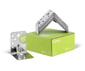 Heavy Load Angle Connector with Corrugation 105 x 105 x 90 mm / 25 STK. Material: Edelstahl