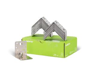 Heavy Load Angle Connector with Corrugation 70 x 70 x 55 mm / 25 STK. Material: Edelstahl