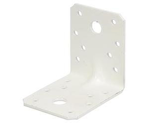 Heavy Load Angle Connector with Corrugation 70 x 70 x 55 mm / 50 STK. White