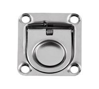 Heavy Load D Anchors, Nautical Pull Ring, 2 Pieces Heavy Duty Stainless Steel Fastener System for Outdoor Kayak Boat Dock Yacht