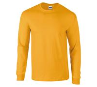 Heavy Long Sleeve Mens T-Shirt Plain Casual Shirt Jersey Top Gildan Ultra Cotton