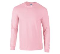 Heavy Long Sleeve Mens T-Shirt Plain Casual Shirt Jersey Top Gildan Ultra Cotton